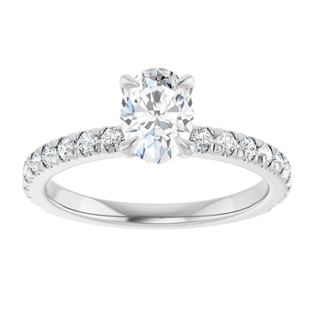 14K White