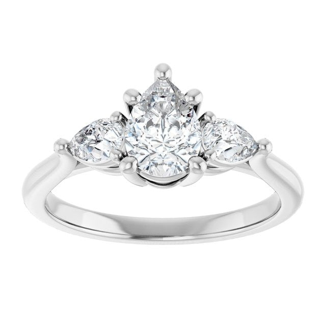 14K White